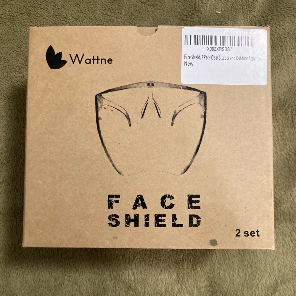 NWT Wattne 2 Set Face Shield Clear